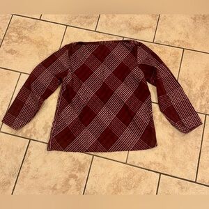 Ann Taylor plaid top shirt